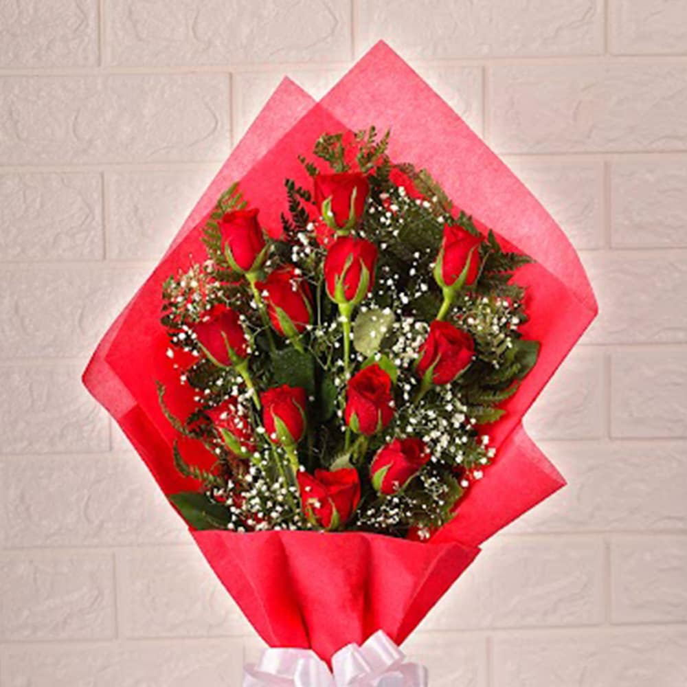 Dreamy Red Rose Bouquet | Cake2homes