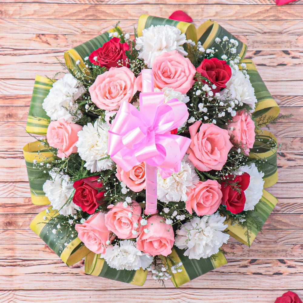 Love Basket Of Rose | Cake2homes