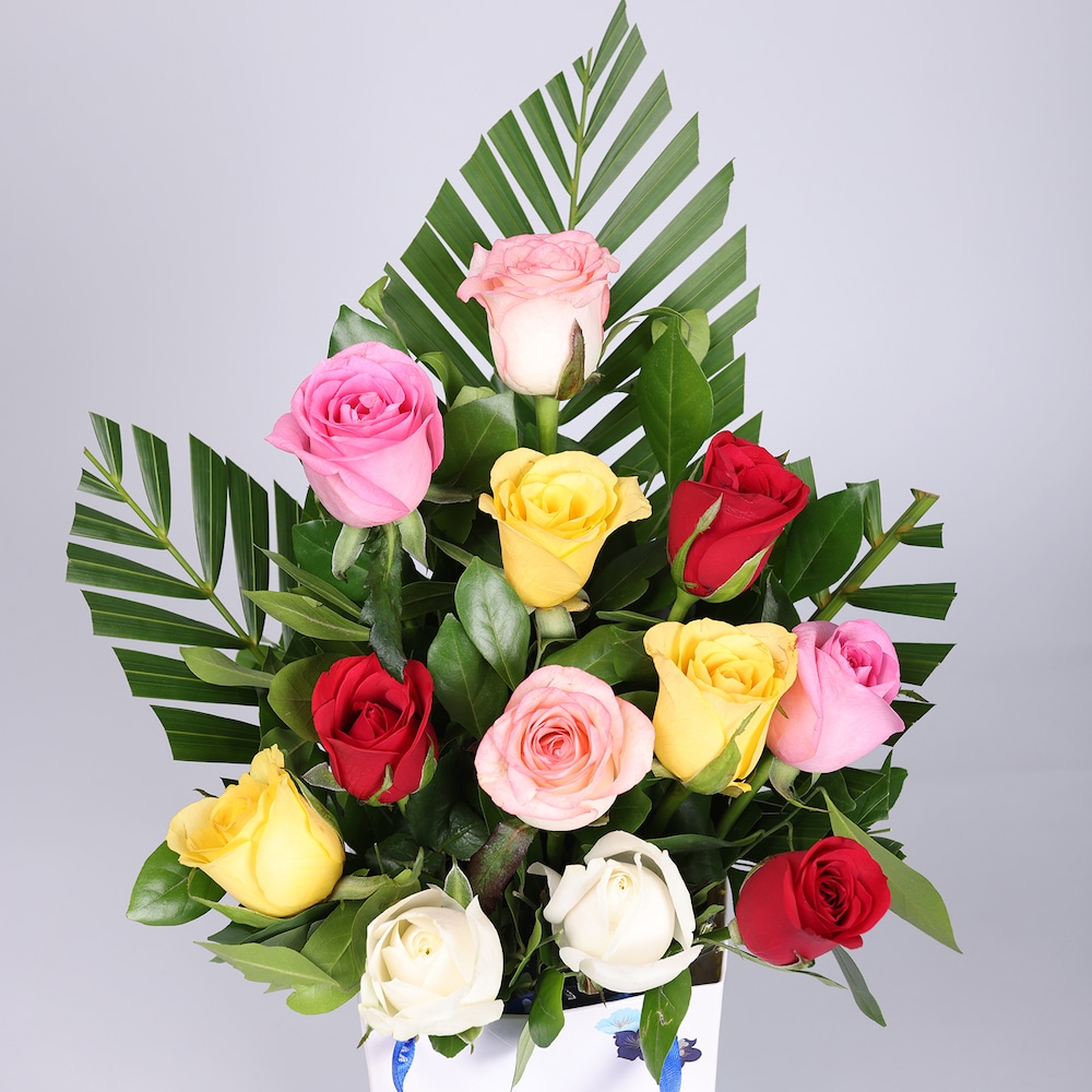 Vibrant Mix Roses | Cake2homes