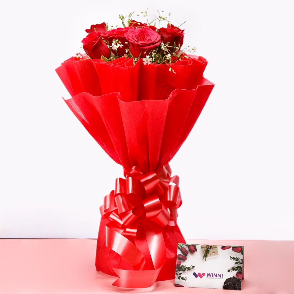 Red Roses Romantic Gift | Cake2homes