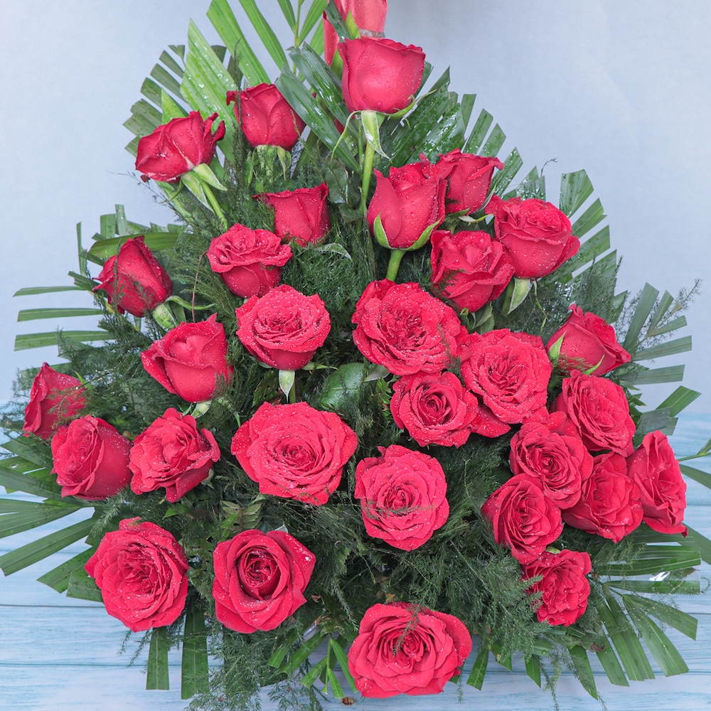 50 Red Roses Premium Arrangement | Cake2homes