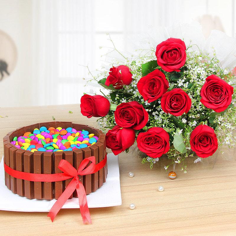 Cake And Flowers