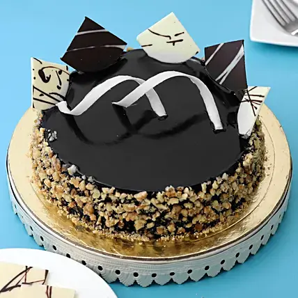 Chocolate Walnut Truffle Cake Chocolate Walnut Truffle Cake