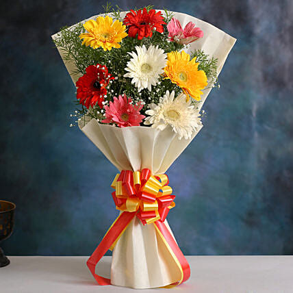 Mixed Brilliance Gerbera Bouquet