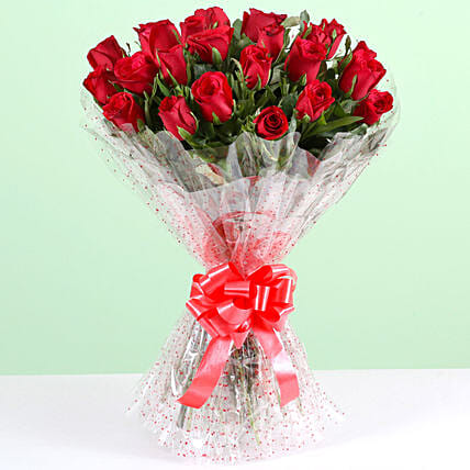 Pure Romance 24 Red Roses Bunch