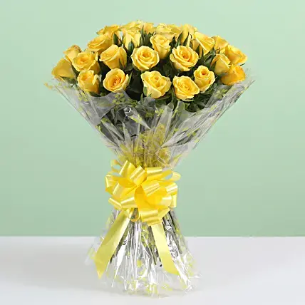 Exotic 24 Yellow Roses Bouquet
