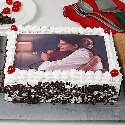 Black Forest Photo Cake for Mom