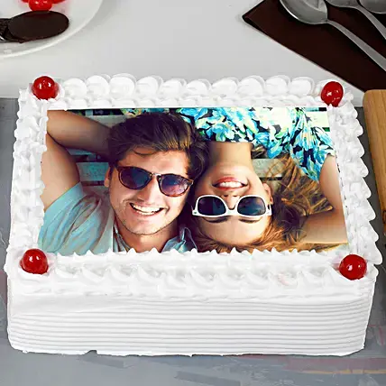 Pineapple Photo Cream Cake