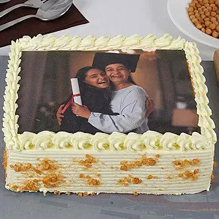 Yummy Butterscotch Photo Cake For Mom