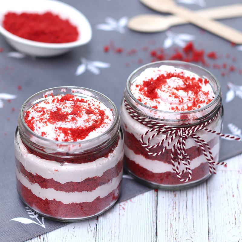 Red Velvety Jar Cake Red Velvety Jar Cake