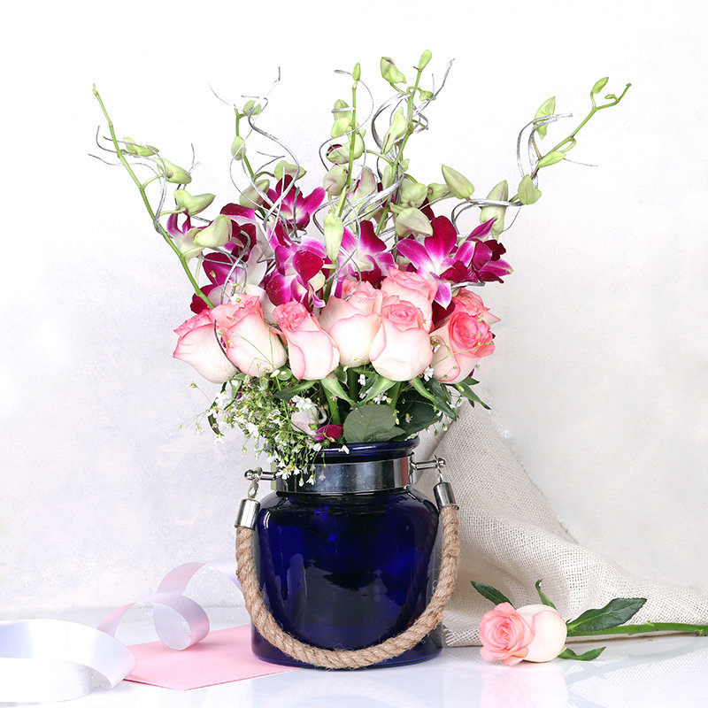 Roses N Orchids Boquet