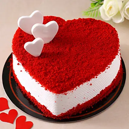 Valentine's Heart Red Velvet Cake