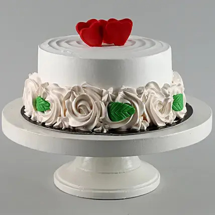 Vanilla Love Valentine's Cake