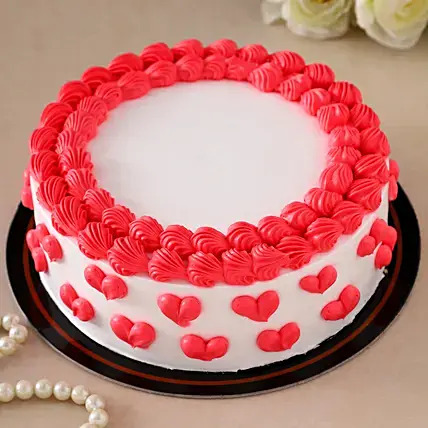 Valentine Hearts Black Forest Cake