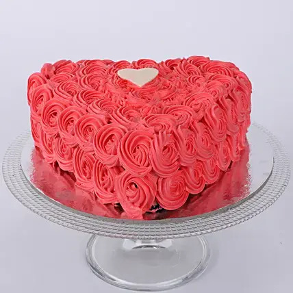 Valentine Heart Shaped Cake