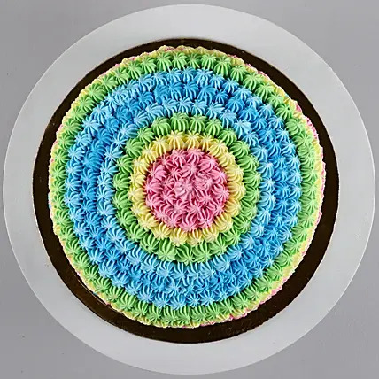 Colourful Cream Pineapple Cake