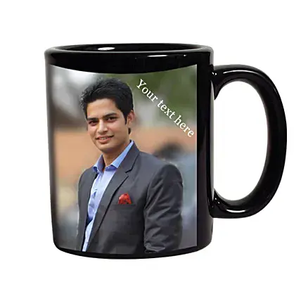 Personalised Black Mug
