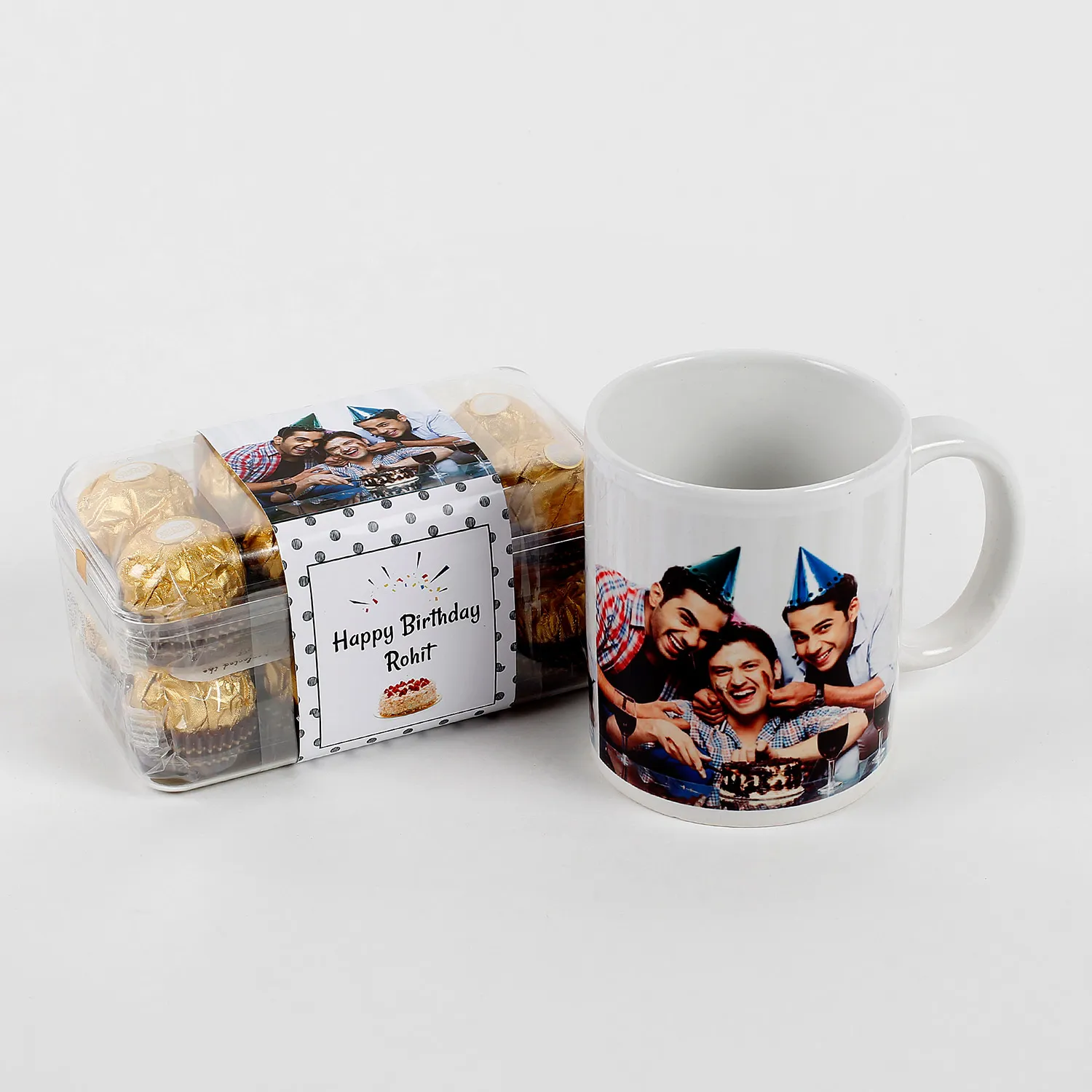 Personalised Birthday Mug & Ferrero Rocher Combo Personalised Birthday Mug & Ferrero Rocher Combo