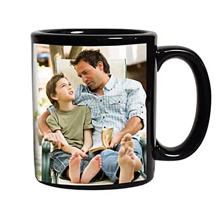 Personalised Black Coffee Mug