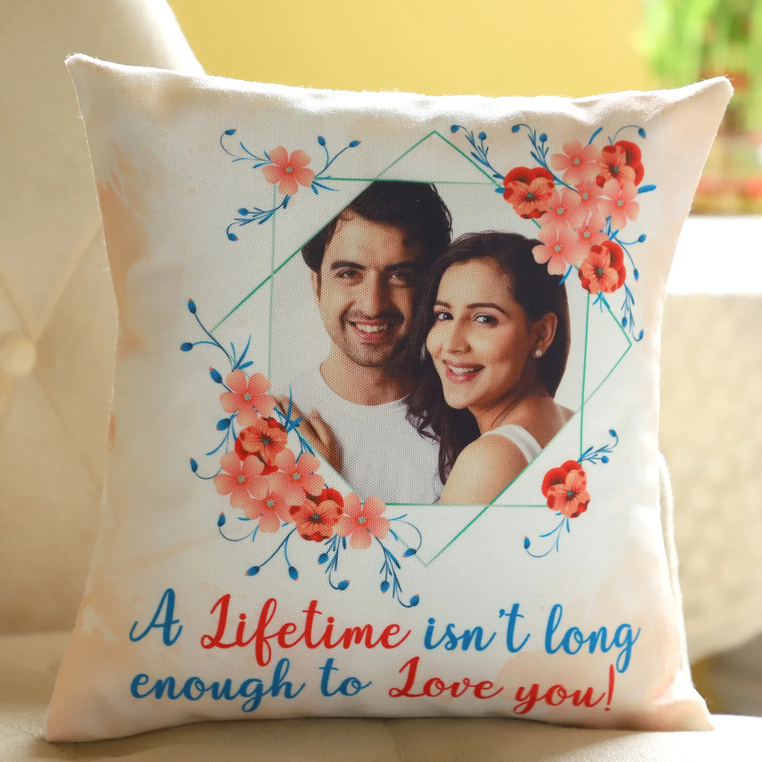 Personalised Lifetime Love Cushion