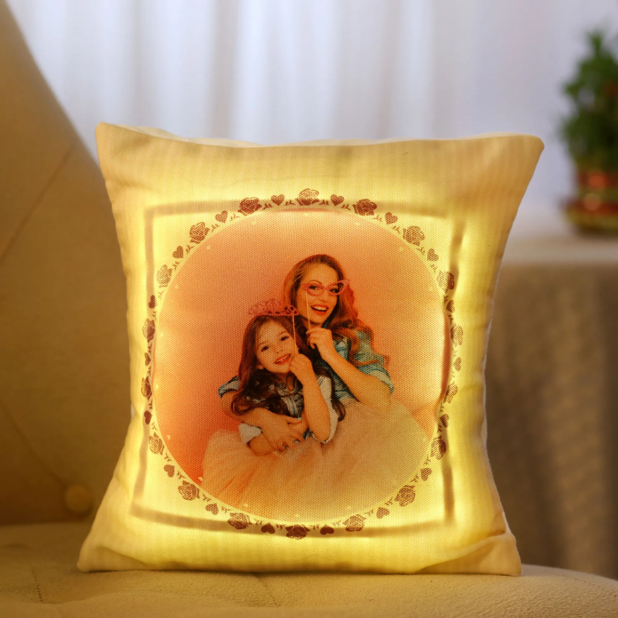 Pretty LED Cushion For Mom
