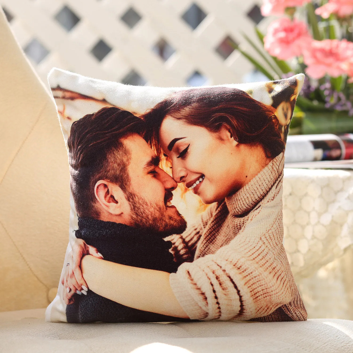 So In Love Personalised Picture Cushion
