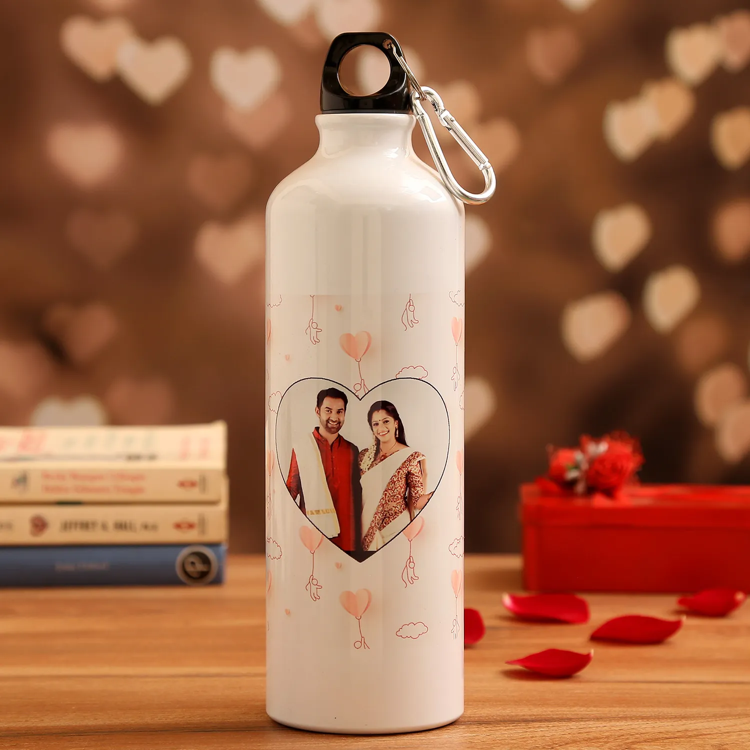 Personalised Couple Photo Water Bottle Personalised Couple Photo Water Bottle