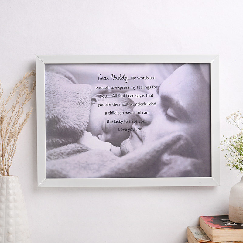 Dear Daddy Wall Frame