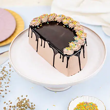 Chocolate Sprinkles Half Cake