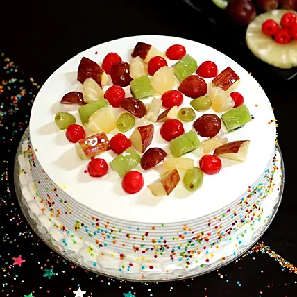 Fresh Fruit Vanilla Cake Fresh Fruit Vanilla Cake