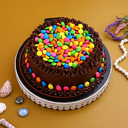 Tempting Chocolate Gems Cake