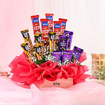 Assorted Chocolates Surprise Arrangement
