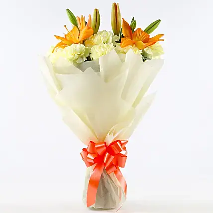 Carnations & Lilies Radiant Bouquet