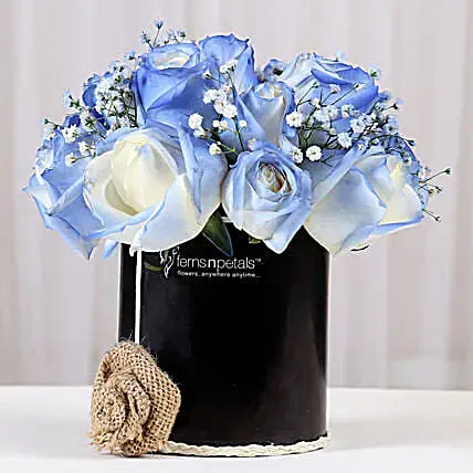 Shaded Love- Blue Roses Arrangement