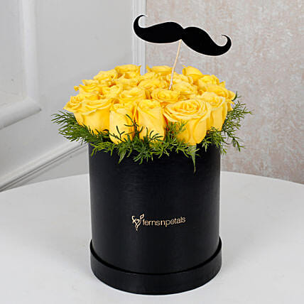 Cheerful Yellow Roses For Him