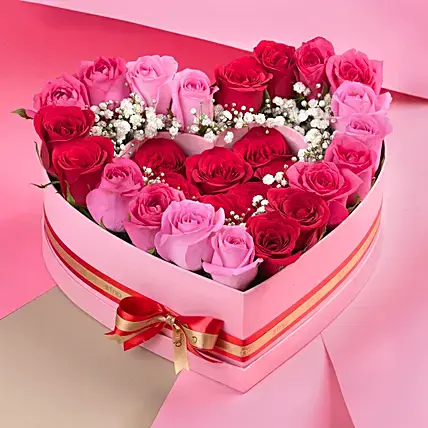 Ravishing Roses Heart Box