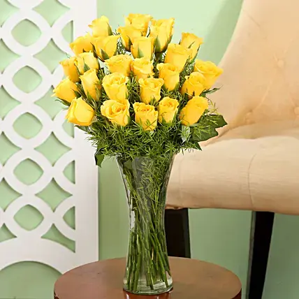 Exquisite 24 Yellow Roses Bouquet