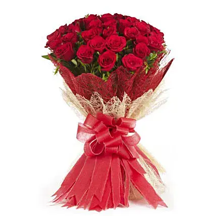 Passionate Love 50 Red Roses Bouquet