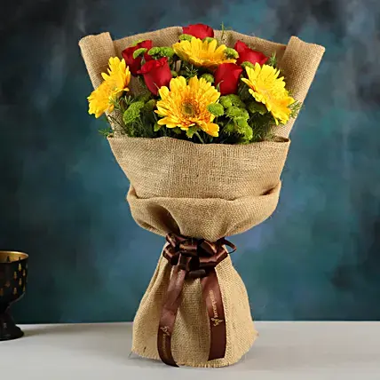 Bright Beauty Gerbera Floral Bouquet