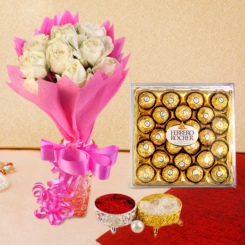 Ferrero Rochers And White Roses