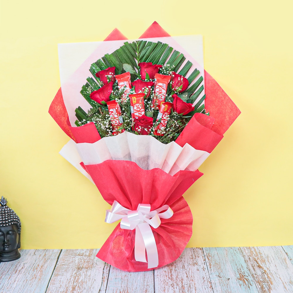 Red Sprayed Bouquet Red Sprayed Bouquet