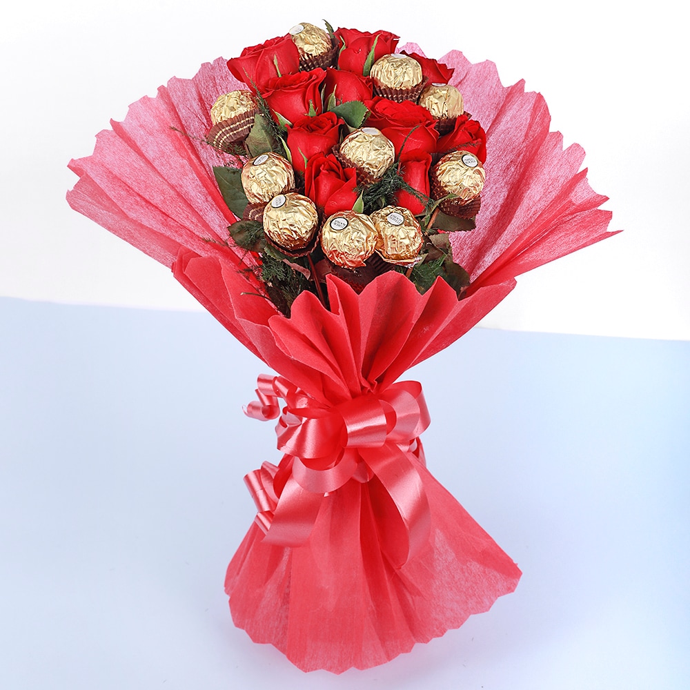 Roses Ferrero Rocher Chocolate Bouquet